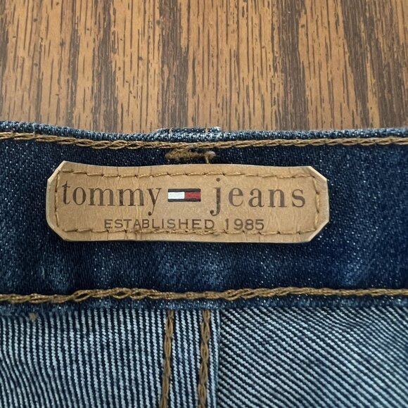Tommy Hilfiger Women's Denim Jeans Size 11 Wide Leg Mid Rise Stretch Blue - Picture 5 of 10